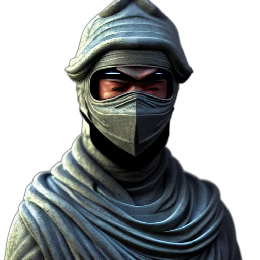 mask, staff, face, weapon transparent PNG cut-out