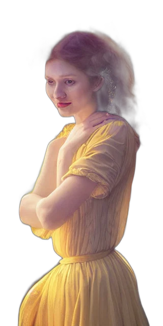 dress, face, staff, crown transparent PNG cut-out