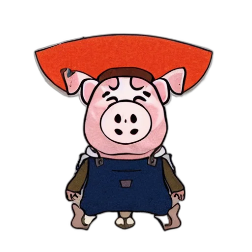 animal, hat, staff, face transparent PNG cut-out