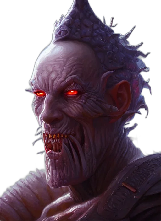 face, creature, staff, mask transparent PNG cut-out