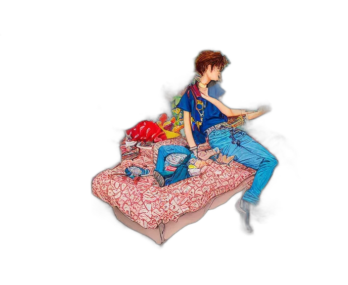 furniture, 3d render, concept art, highly transparent PNG cut-out