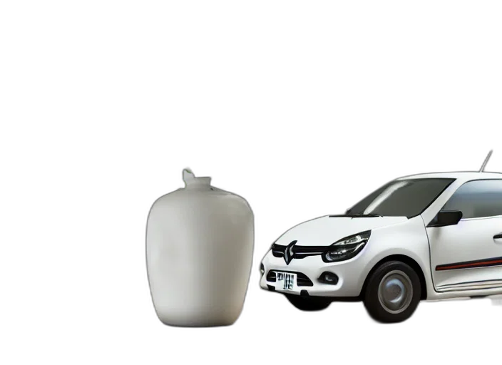 car, bottle, 3d render, photorealistic transparent PNG cut-out