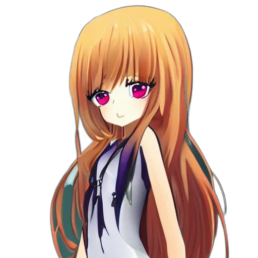 dress, staff, hair, face transparent PNG cut-out