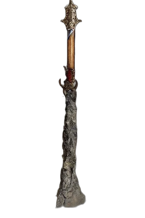 staff, sword, weapon, crown transparent PNG cut-out