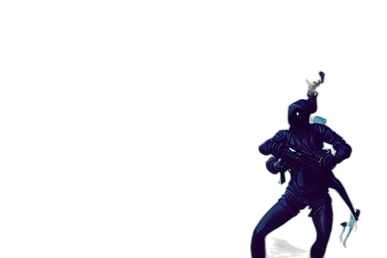 jacket, robot, creature, weapon transparent PNG cut-out