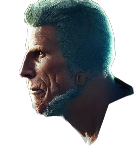 face, mask, jacket, hair transparent PNG cut-out