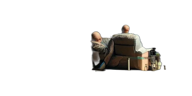 furniture, jacket, staff, hair transparent PNG cut-out