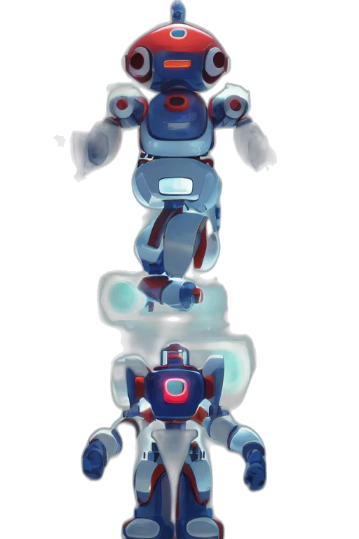 robot, weapon, concept art, 3d render transparent PNG cut-out