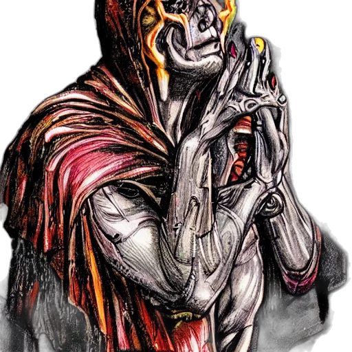 mask, creature, face, staff transparent PNG cut-out