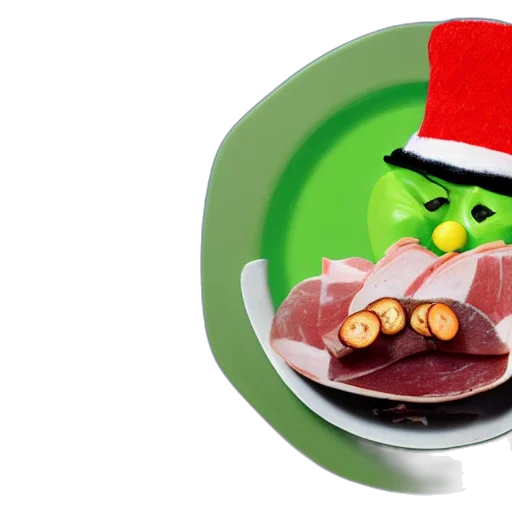 food, hat, 3d render, cat transparent PNG cut-out
