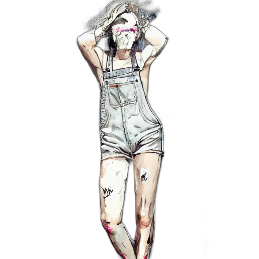 dress, mask, face, watercolor transparent PNG cut-out