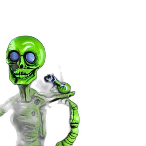 robot, mask, creature, staff transparent PNG cut-out