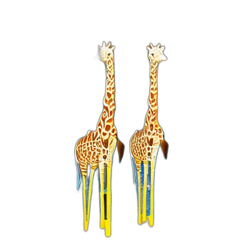 jewelry, staff, lubricated, giraffes transparent PNG cut-out