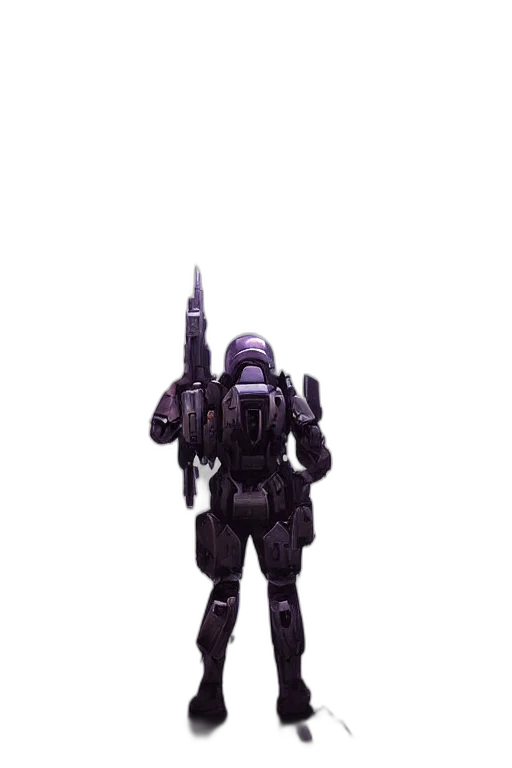 robot, weapon, staff, jacket transparent PNG cut-out