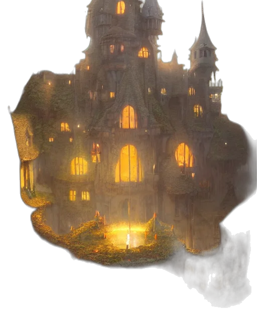 building, crown, mask, concept art transparent PNG cut-out