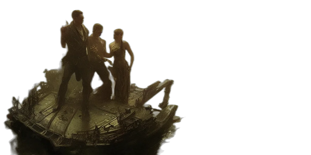 3d render, concept art, fantasy art, underwater transparent PNG cut-out