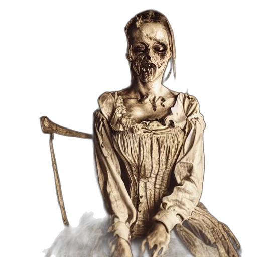 dress, staff, mask, face transparent PNG cut-out