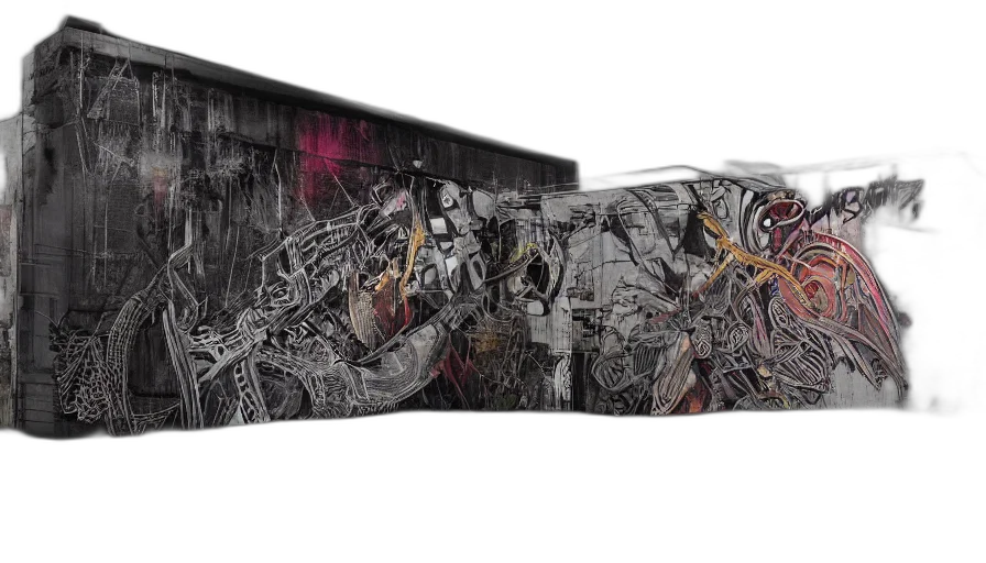 grunge, graffiti, urban, black transparent PNG cut-out