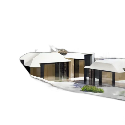 building, 3d render, concept art, photorealistic transparent PNG cut-out