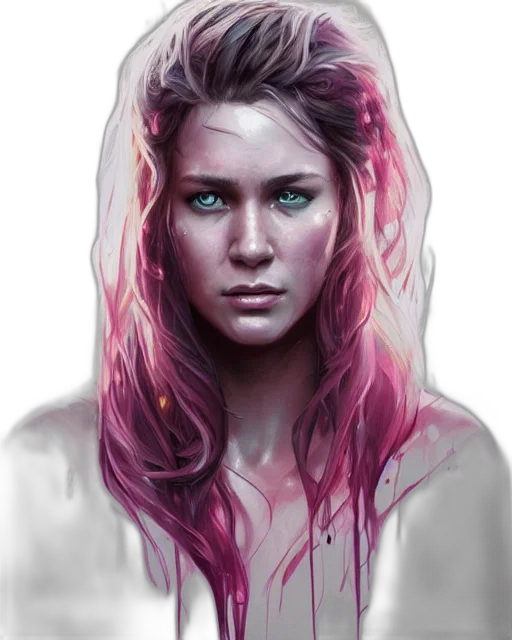 face, hair, crown, creature transparent PNG cut-out