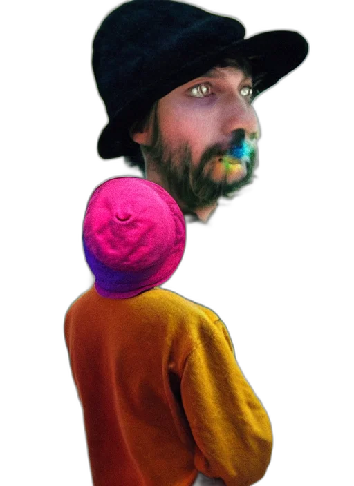 hat, face, jacket, mask transparent PNG cut-out