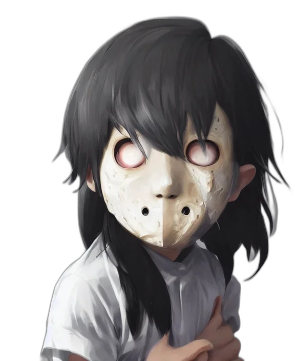 mask, face, creature, anime transparent PNG cut-out