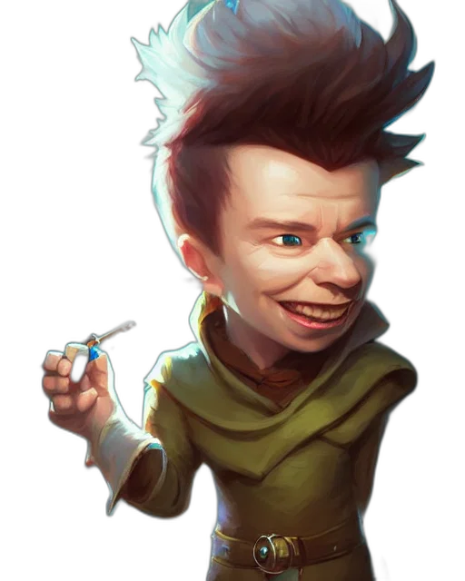 staff, face, creature, weapon transparent PNG cut-out