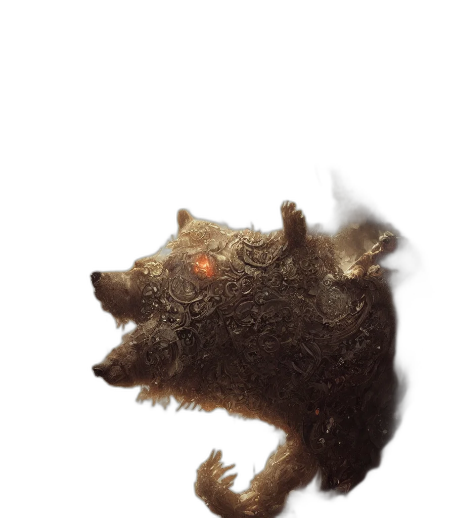 creature, animal, dragon, hair transparent PNG cut-out
