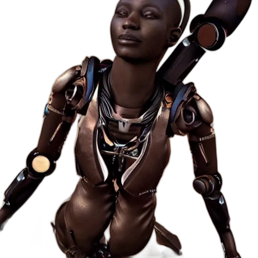 robot, face, staff, weapon transparent PNG cut-out