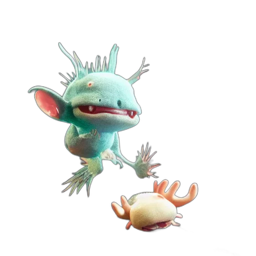 creature, dragon, animal, staff transparent PNG cut-out