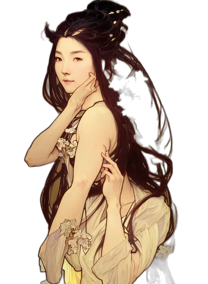 dress, dragon, crown, fantasy art transparent PNG cut-out