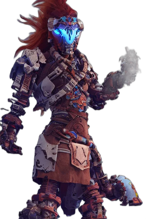 robot, weapon, staff, mask transparent PNG cut-out