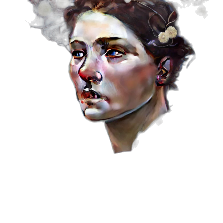 face, crown, mask, staff transparent PNG cut-out