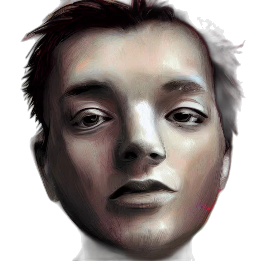 face, mask, robot, creature transparent PNG cut-out
