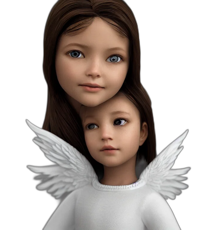 face, jewelry, 3d render, photorealistic transparent PNG cut-out