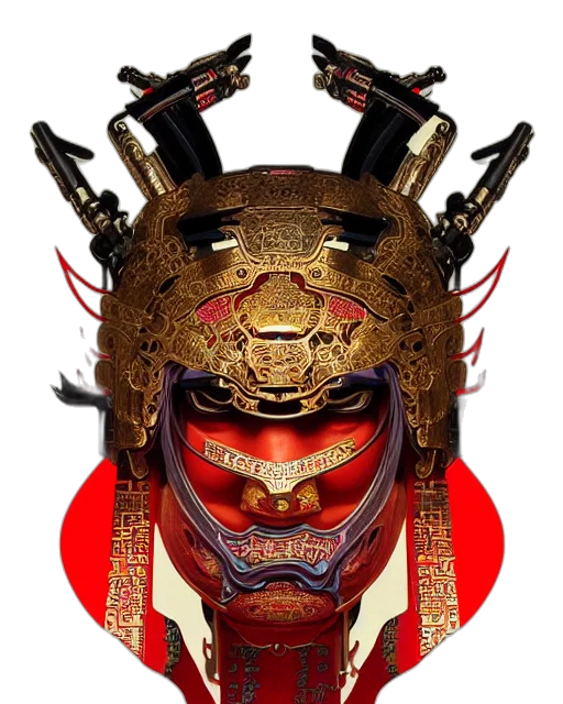 mask, face, crown, weapon transparent PNG cut-out