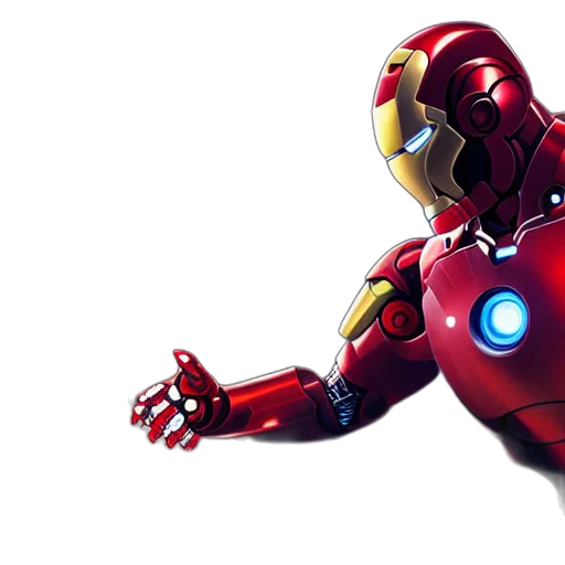 robot, 3d render, concept art, comic book art transparent PNG cut-out