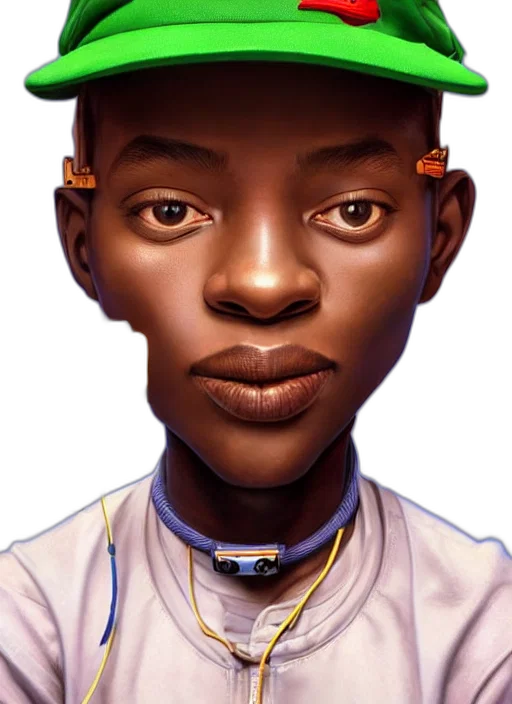 face, robot, crown, staff transparent PNG cut-out