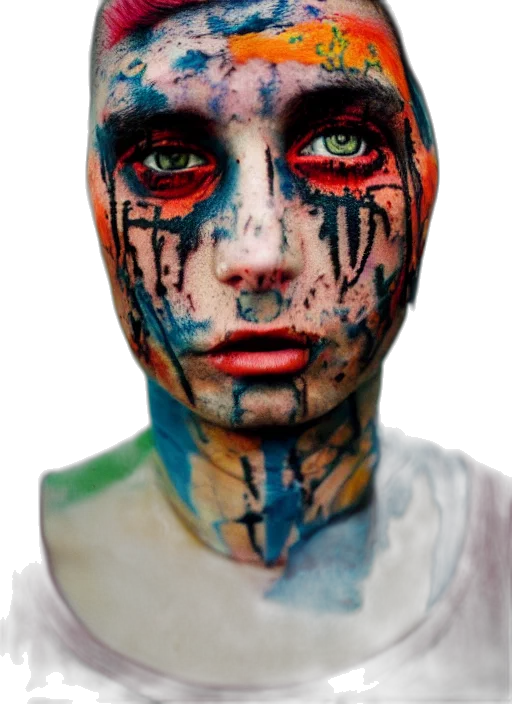 face, mask, creature, robot transparent PNG cut-out