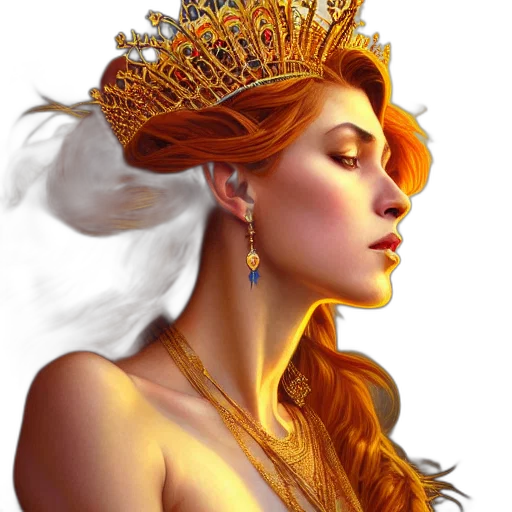 crown, jewelry, face, dress transparent PNG cut-out