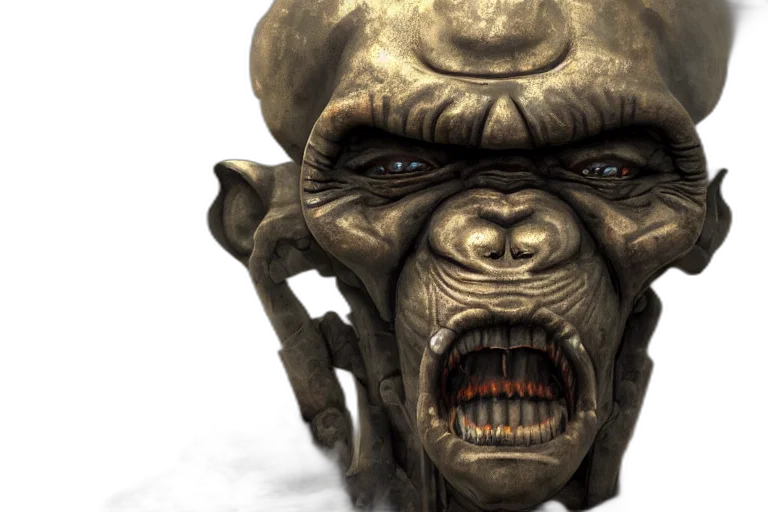 mask, face, creature, concept art transparent PNG cut-out