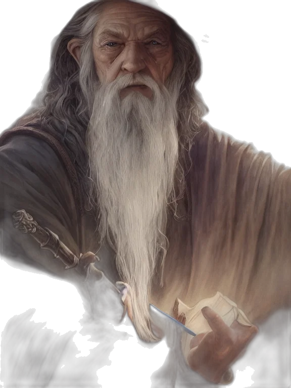 face, sword, staff, dragon transparent PNG cut-out