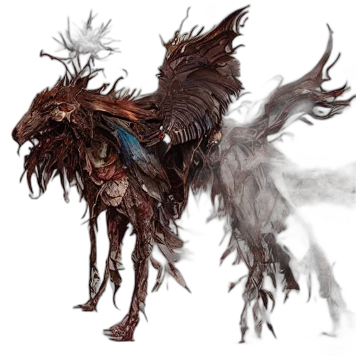 dragon, creature, animal, staff transparent PNG cut-out