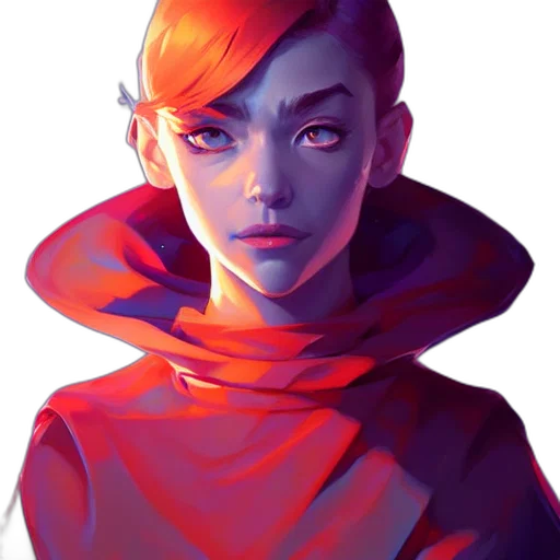 face, jacket, mask, staff transparent PNG cut-out