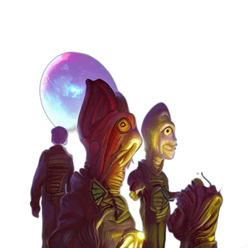 staff, creature, robot, concept art transparent PNG cut-out