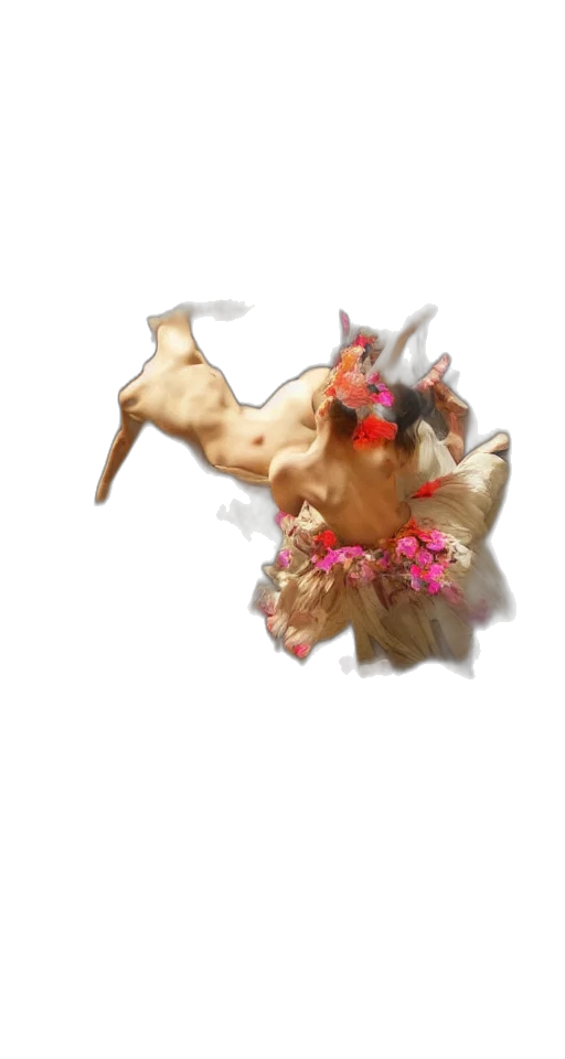 flower, crown, mask, dragon transparent PNG cut-out