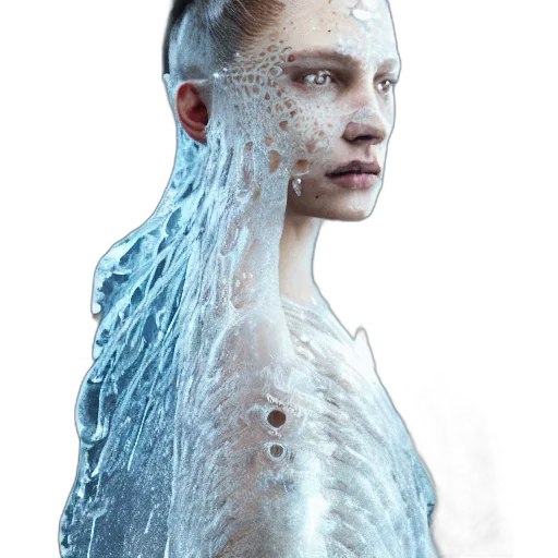 face, hair, robot, dress transparent PNG cut-out