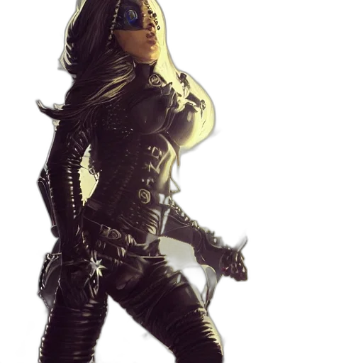 weapon, comic book art, concept art, cyberpunk transparent PNG cut-out