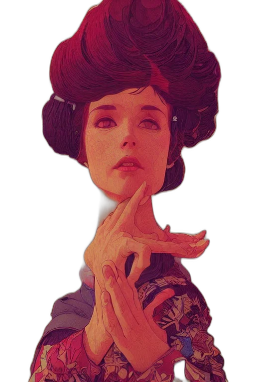 face, comic book art, photorealistic, concept art transparent PNG cut-out