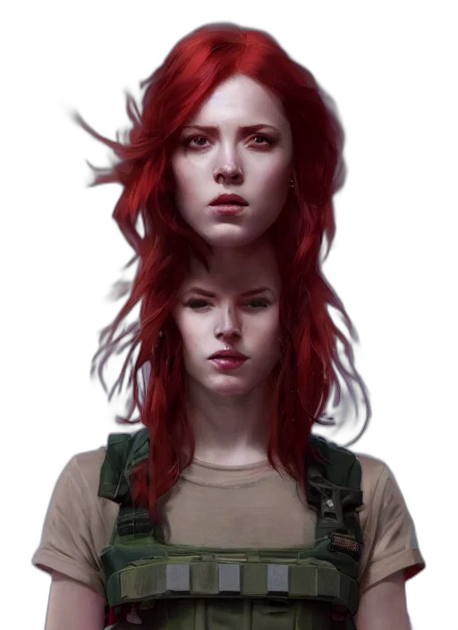 face, concept art, fantasy art, photorealistic transparent PNG cut-out